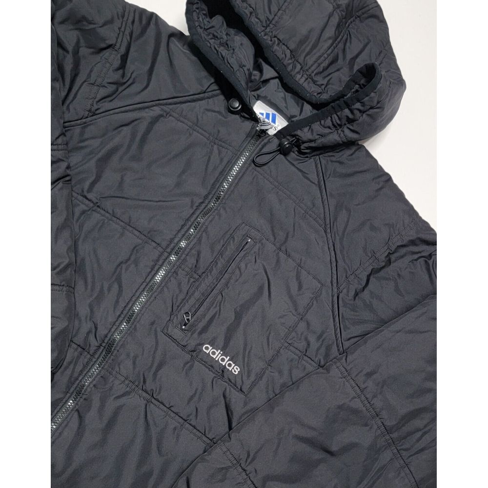 Adidas Mens Puffy Jacket‎ Coat Hoodie Vintage EXCELLENT condition Size Small